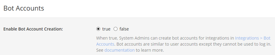 Bot accounts